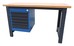 etabli métal avec plateau bois avec caisson 5 tiroirs incorporé
CHARGE 1000 KG 
